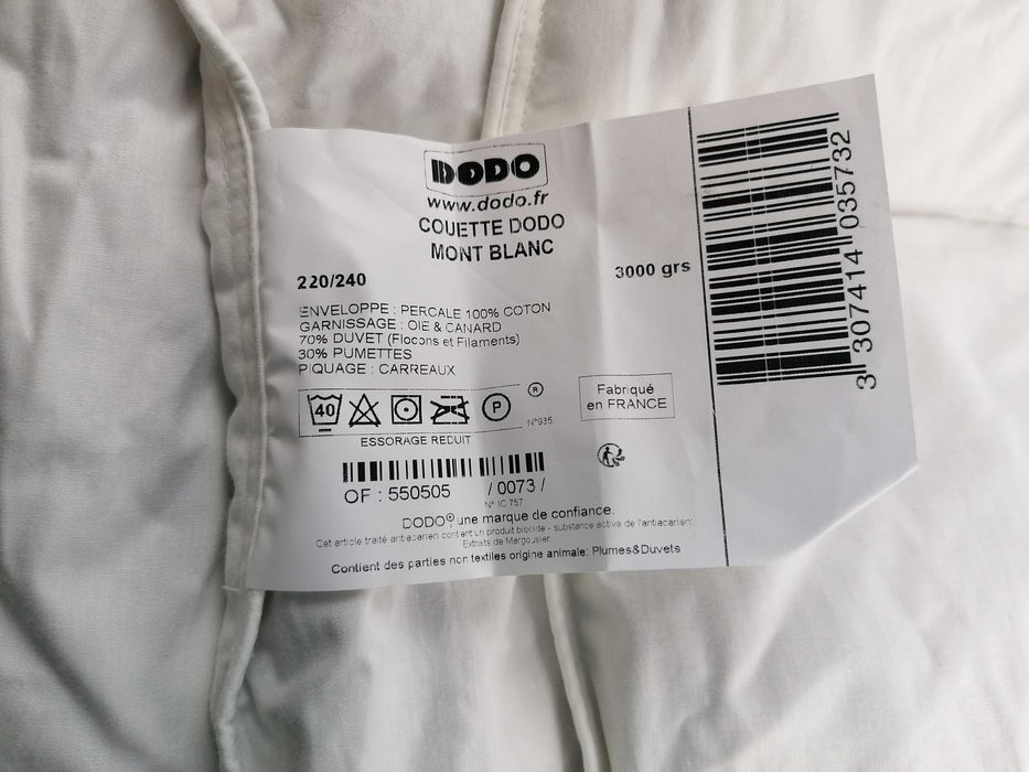 Kołdra pikowana zimowa ciepła 3000grs DODO Mont Blanc Premium 220 x240