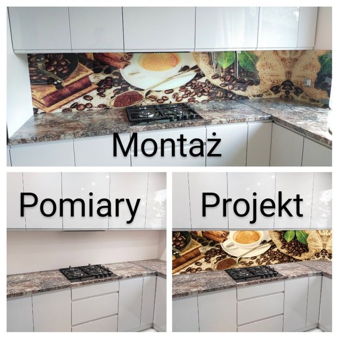 Szkło laminowane z grafiką. Panele szklane. Szkło do kuchni!