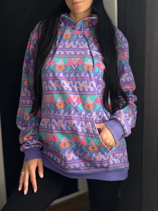 Columbia bluza damska L kolorowa z kapturem wzory