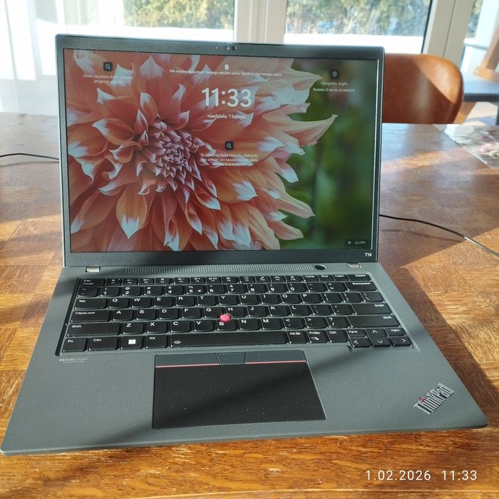 Laptop ideał Lenovo ThinkPad T14 gen 3 intel  i5 12 generacji