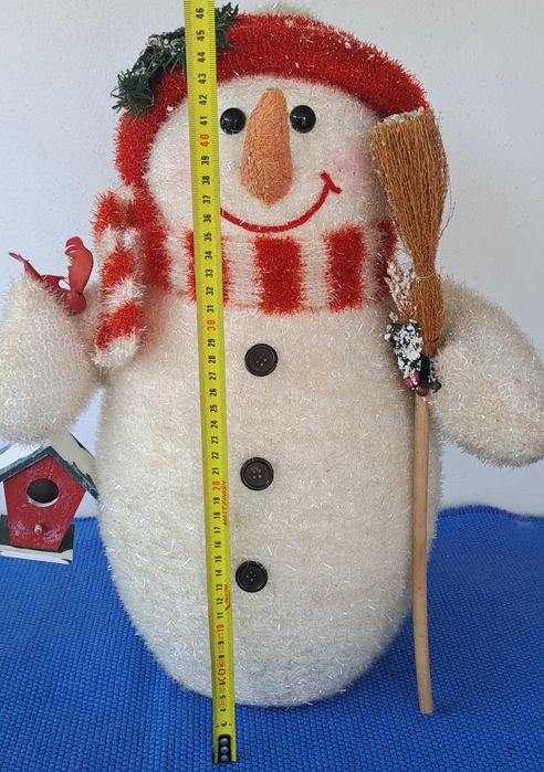 Decoração de Natal Boneco Neve com 50cm