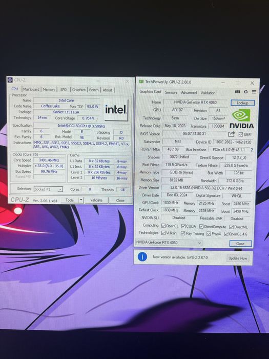 Пк Mini itx rtx4060 32gb ddr4 intel cc150 3.5ghz
