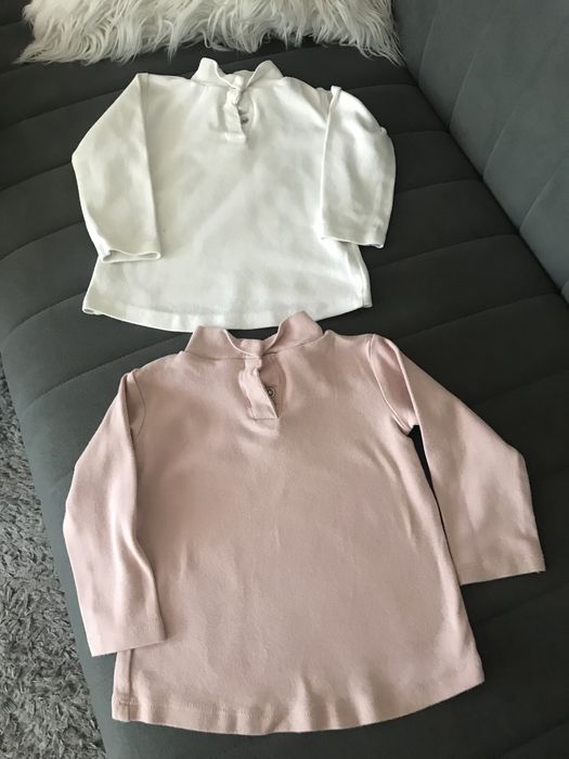 Zara  bluzki dla dziewczynki 9/12 miesięcy.