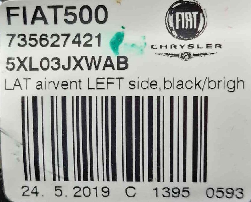 Difusor / Saída de Ar 735627421 - FIAT 500