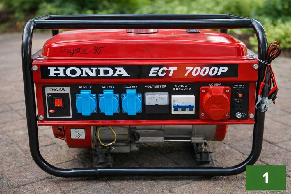 Agregat prądotwórczy TYP Honda ECT 7000P - nowy(~1,5h pracy)