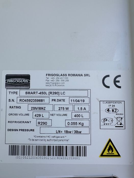 Witryna chłodnicza Frigoglass Smart 450L