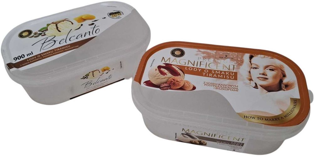 Pojemnik po lodach, 900ml 12,5x19,2x6,5cm, 2szt (Kreatywne)