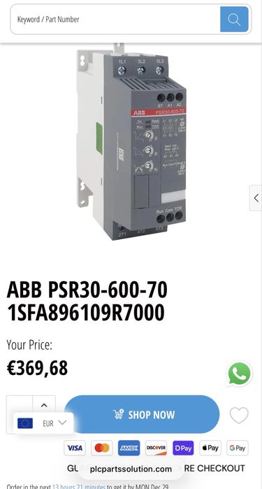 Arrancados suave ABB motores 15kw