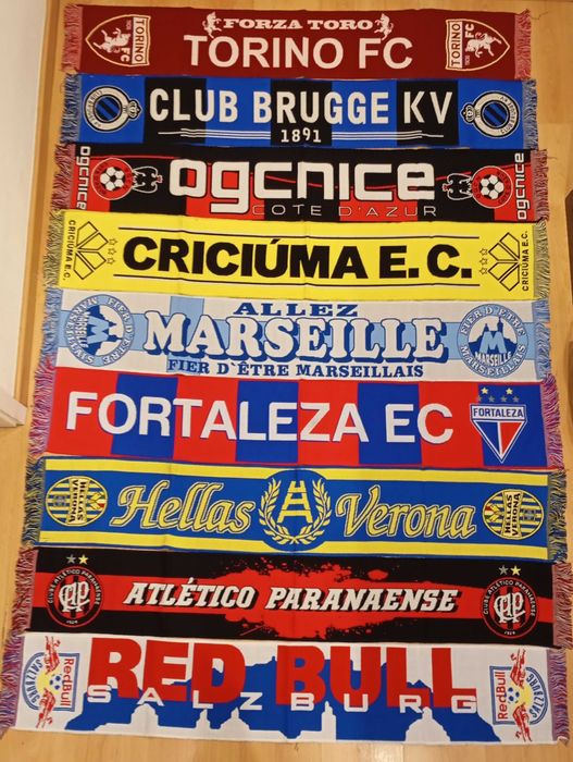 Cachecol - vários clubes de futebol internacionais novos, pede o teu!