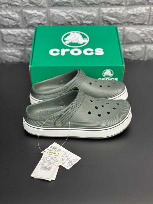Кроксы оливковые / Crocs в коробке / тапочки Crocs мужские летние / Чоловічі Крокс Супер ціна / топ предложение лета !
