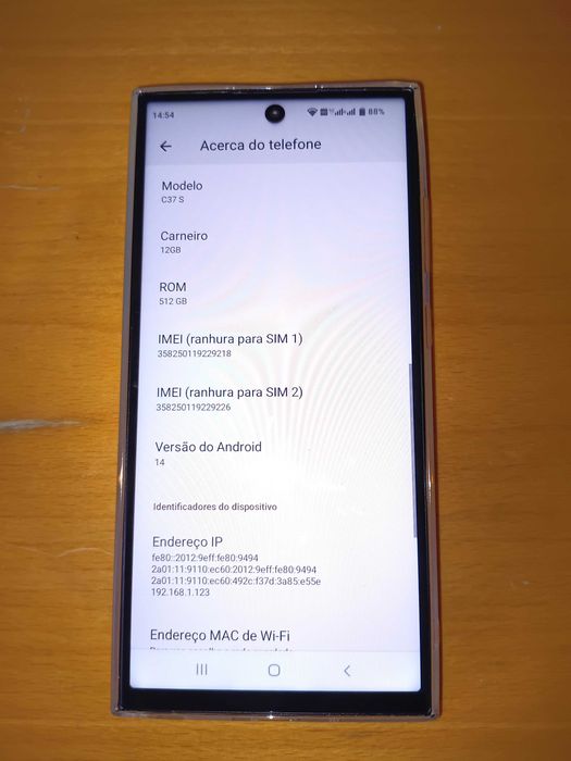 Smartphone Android 14 Novo!
