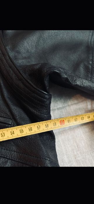 Kurtka skórzana vintage fit boxy y2k oversize skóra bomberka pilotka