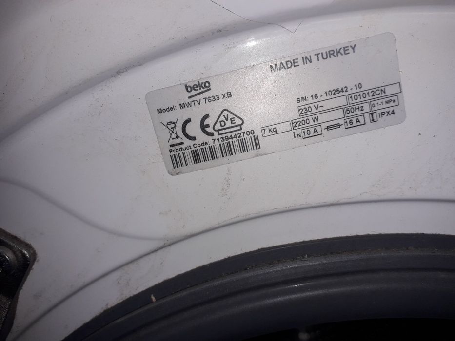 Pralka Beko 7 kg.