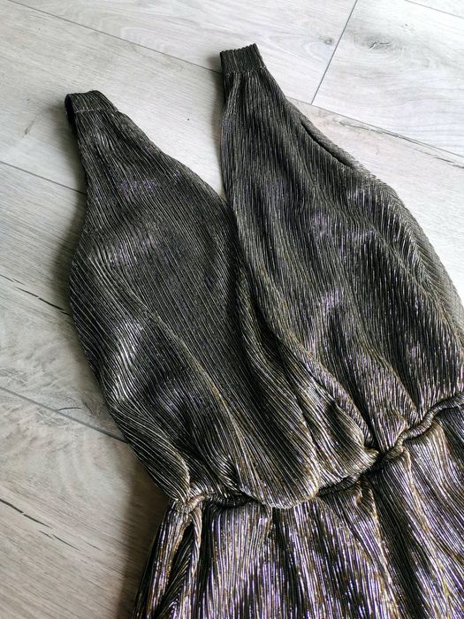 Kombinezon sylwester złoto srebrny błyszczący