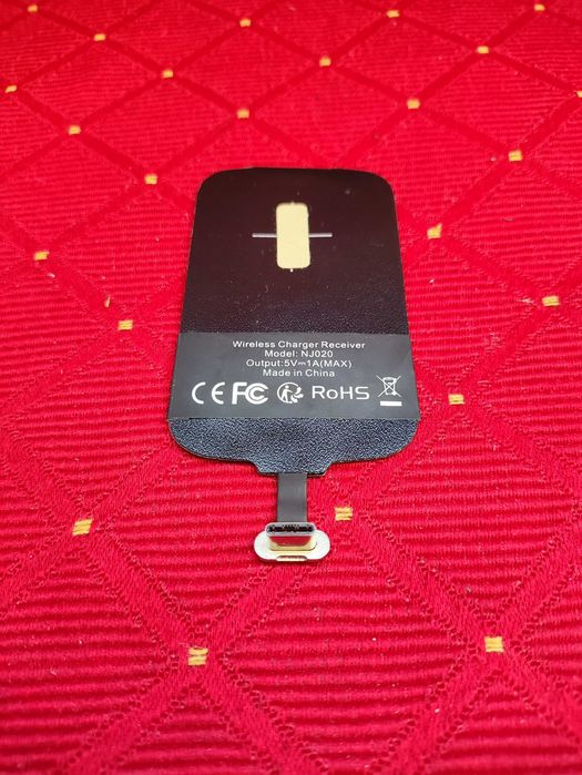 Adapter Qi TYP C Type C Bezprzewodowy odbiornik ładowania indukcyjnego