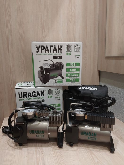 Автомобільний компресор ураган 90110, 90130, 90135, 90170
