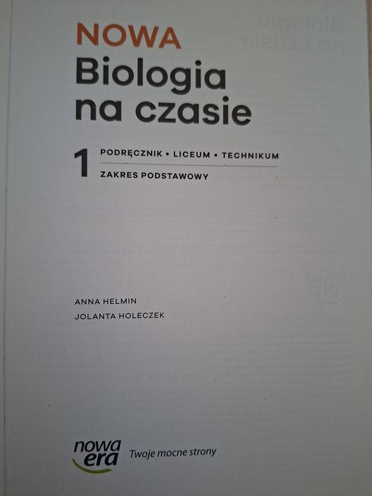 Podręcznik do biologii kl.1
