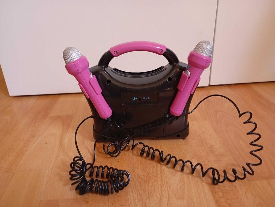 Karaoke para criança com 2 microfones