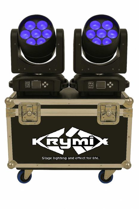 Ruchoma głowica Colorful Wash 7X40W BEE EYE RGBW 4in1 ZOOM FV23% CASE