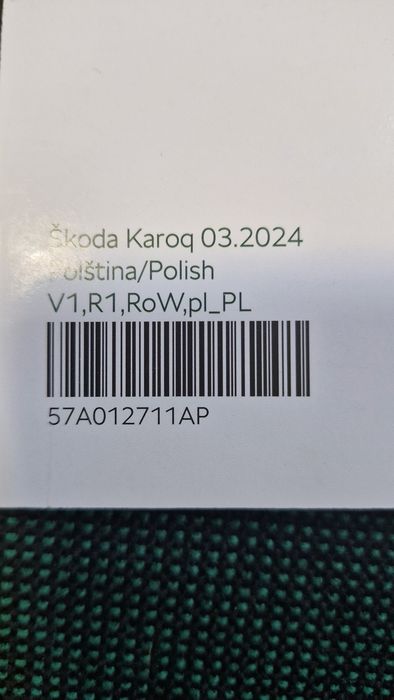 Instrukcja obsługi Skoda Karoq.