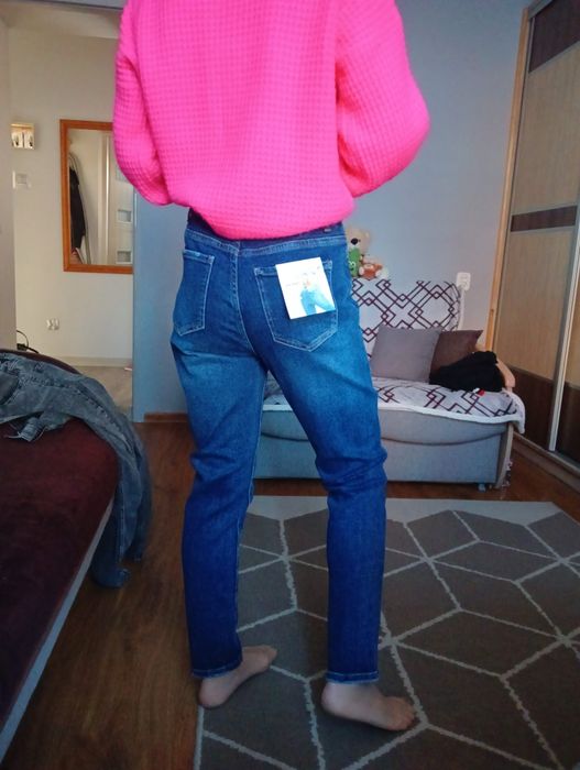 Spodnie damskie dżins denim