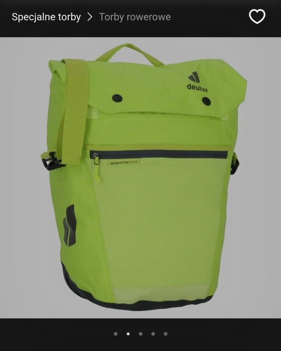 Sakwa torba rowerowa Deuter Mainhattan 17+10(27L)