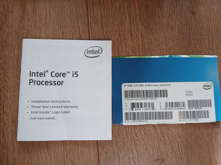 MSI H110M + i5 7600 3,5GHZ