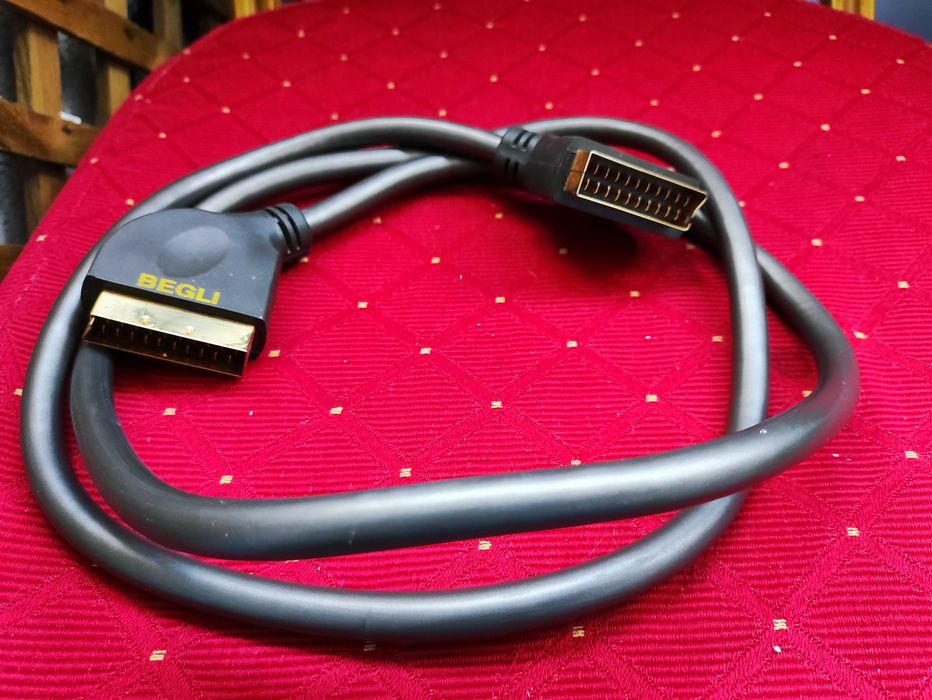 Kabel Euro Scart przewód do Telewizora TV Video Odtwarzacz magnetowid