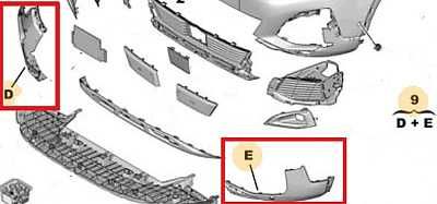 Canto Para Choque Drt Esq PEUGEOT 5008 II 16-