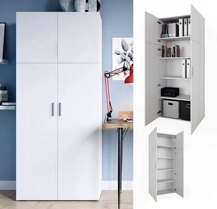 Шафа з поличками в спальню Полка для одягу Шкаф для одежды Пенал