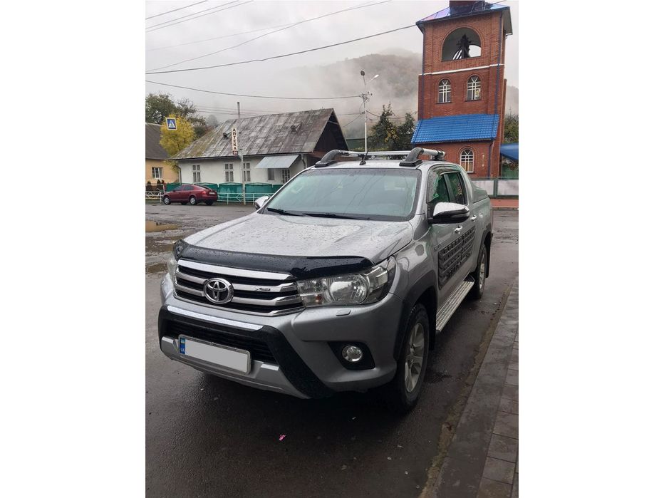 Рейлинги с перемычками для Toyota Hilux 2015- гг. Erkul Алюминий (2 шт)