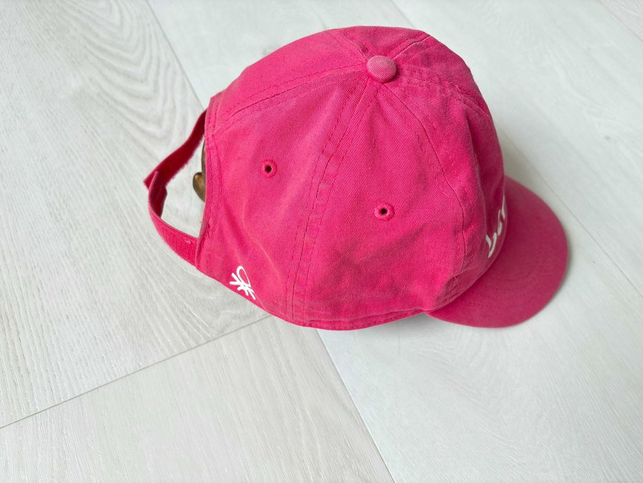 Benetton Czapka z daszkiem różowa pink rozm 54