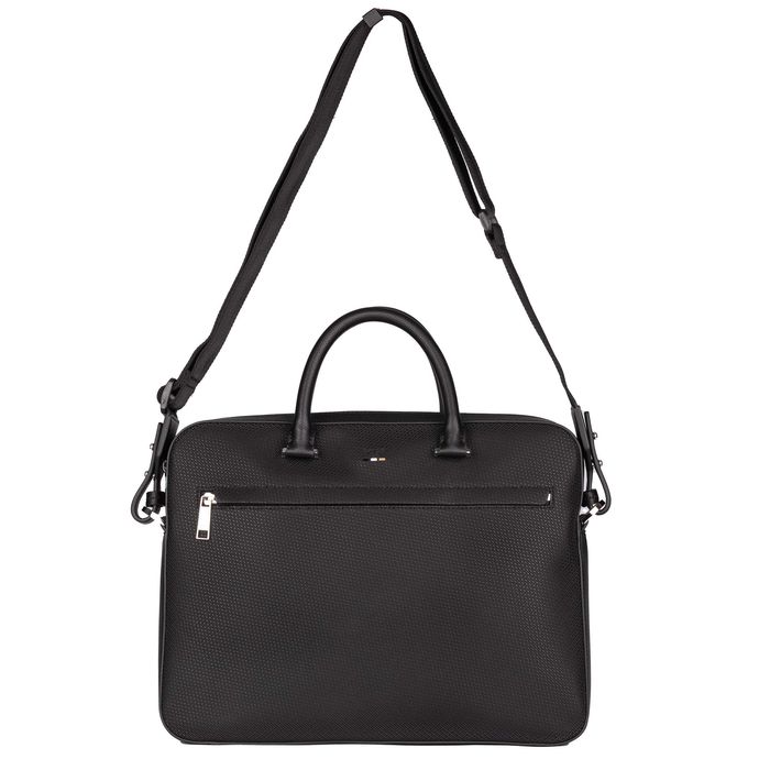 HUGO BOSS skórzana torba na laptop doc case
