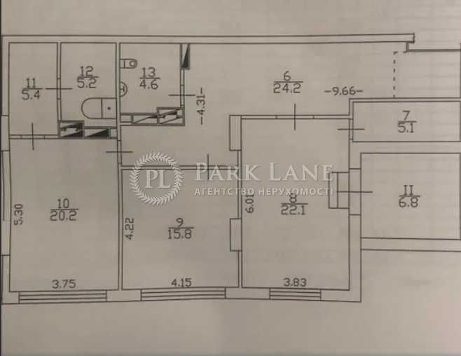Багатокімнатна квартира за адресою вул. Іллєнка Юрія (площа 194 м²) - Atlanta.ua - фото 9