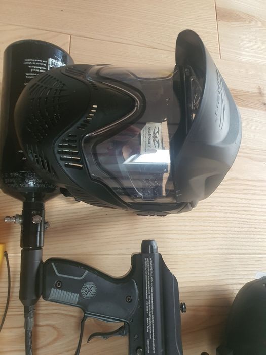Zestaw paintballowy – marker Spyder Xtra + maska + butla HP”.