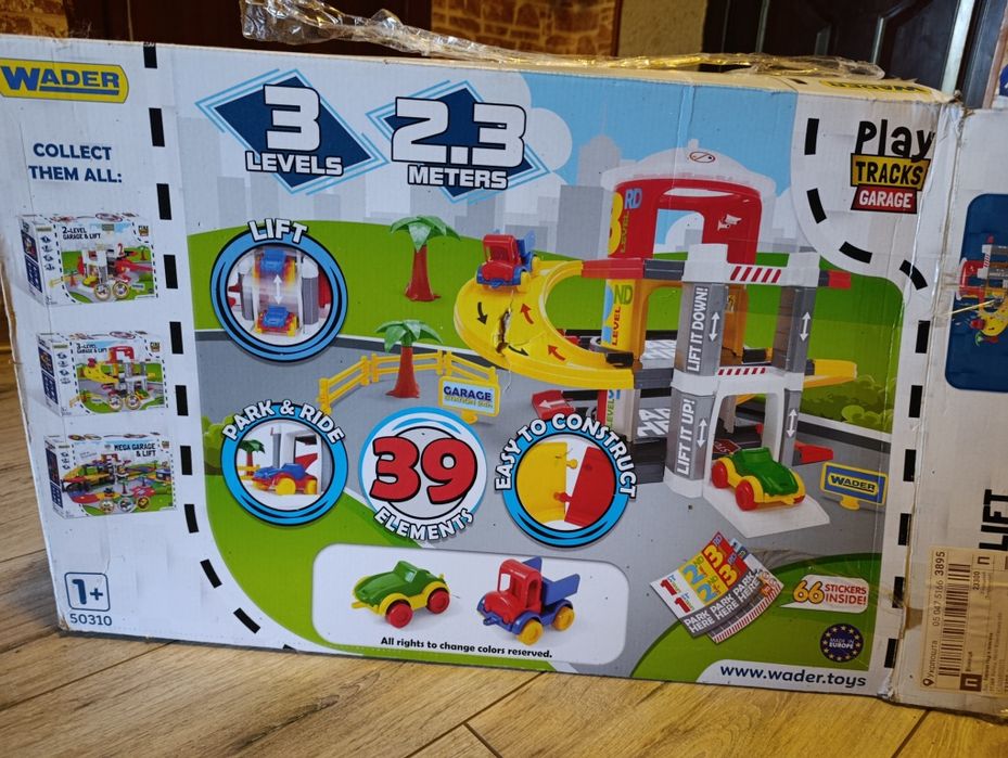Ігровий набір Wader Гараж із ліфтом 3 рівня
