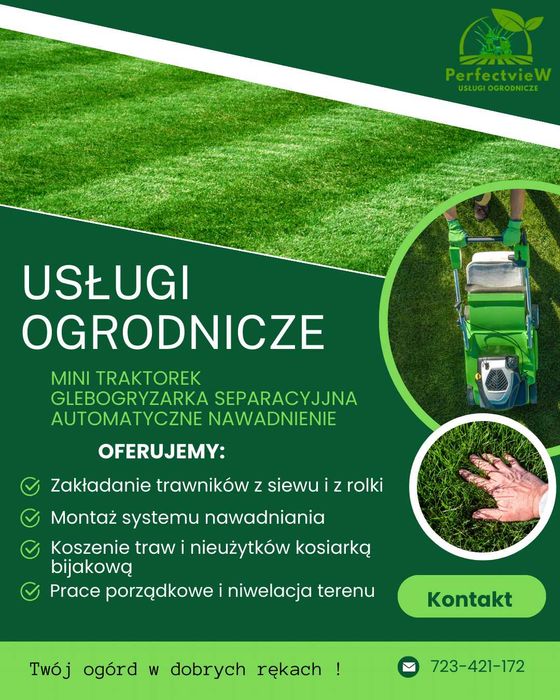 Glebogryzarka separacyjna  - usługi ogrodnicze