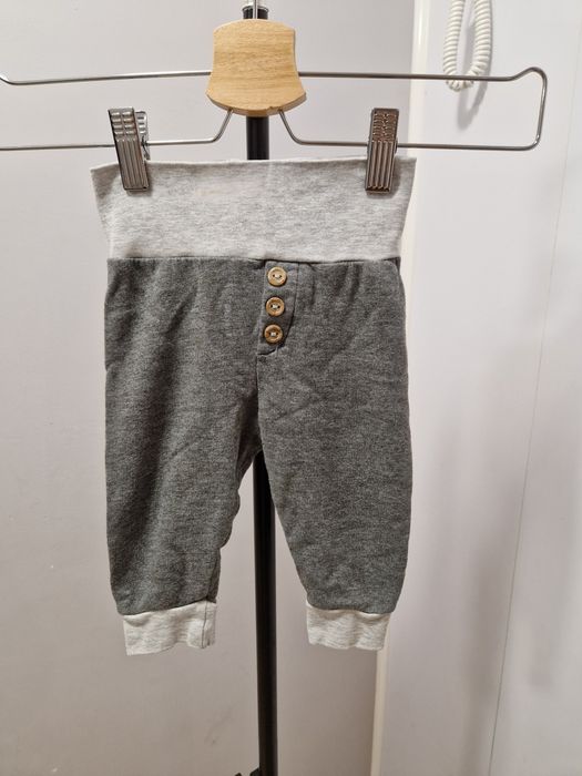 Spodnie luźne bawełniane szare H&M roz. 68