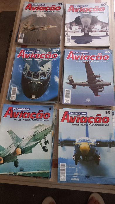 Vendo 77 fascículos  do Mundo da Aviação