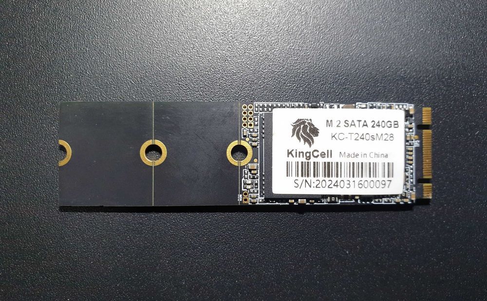 SSD диск KingCell 240GB /m.2 SATA/3D TLC NAND/ 100% Здоров'я