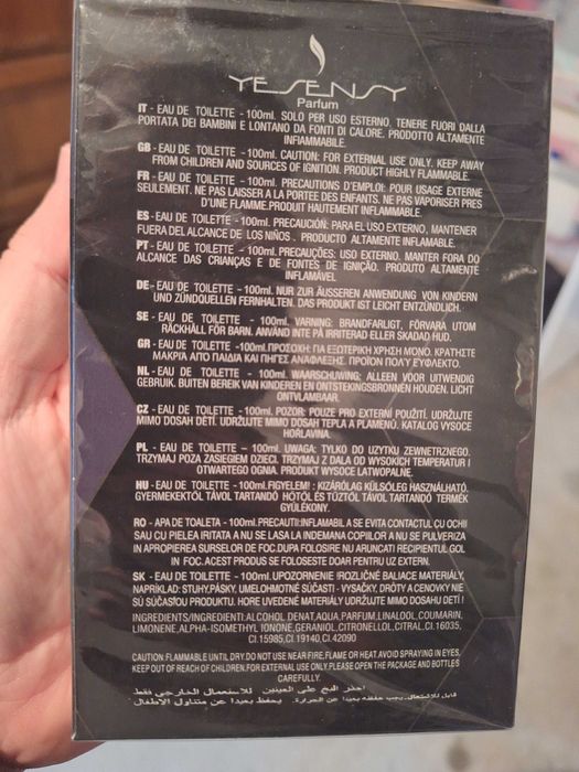 Perfume Masculino Yesensy – YSNY (100ml) – Novo e Selado