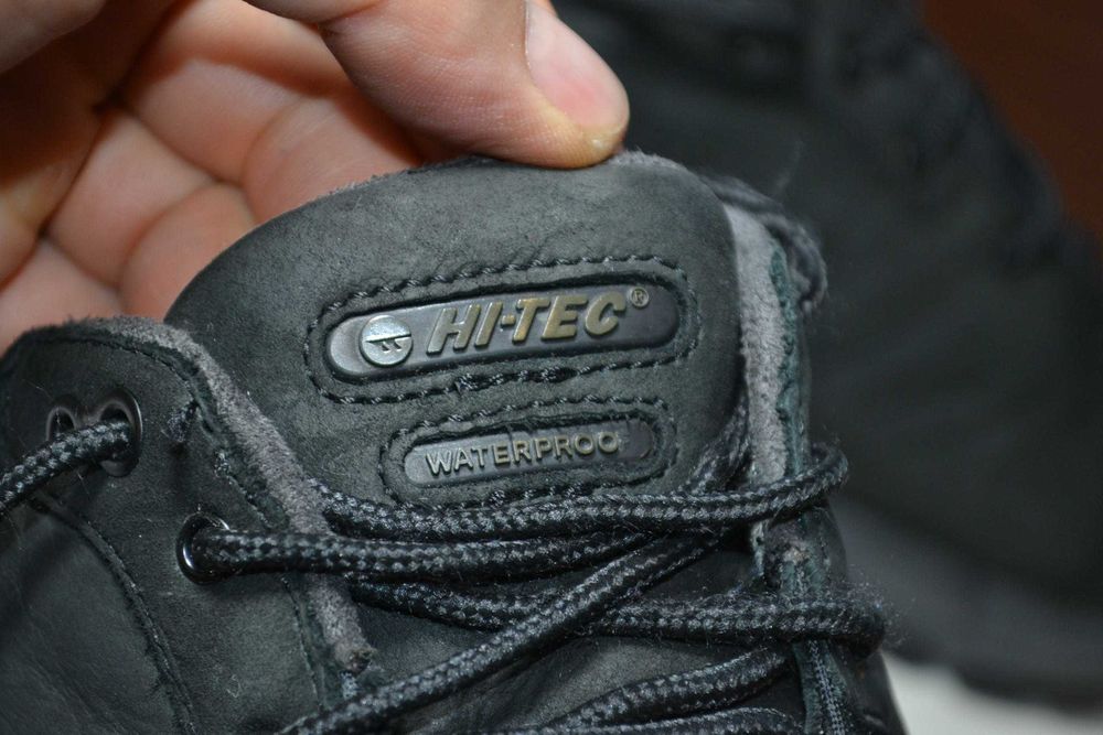 hi-tec waterproof 43-44р кроссовки ботинки тактические кожаные берцы