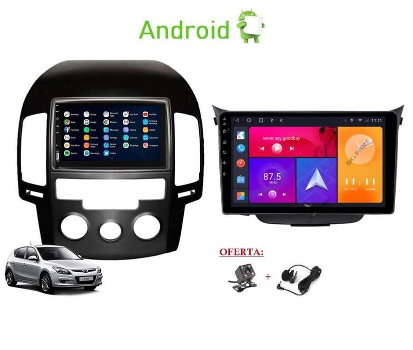 Rádio 2DIN • Hyundai i-30 • (2008 a 2017) • Android [4+64GB] i30