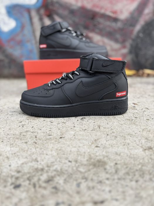 Кросівки Nike Air Force 1 x supreme High Black