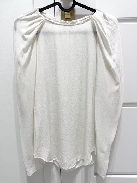 Bluzka kremowa biała 100% jedwab morwowy silk Mulberry Zara
