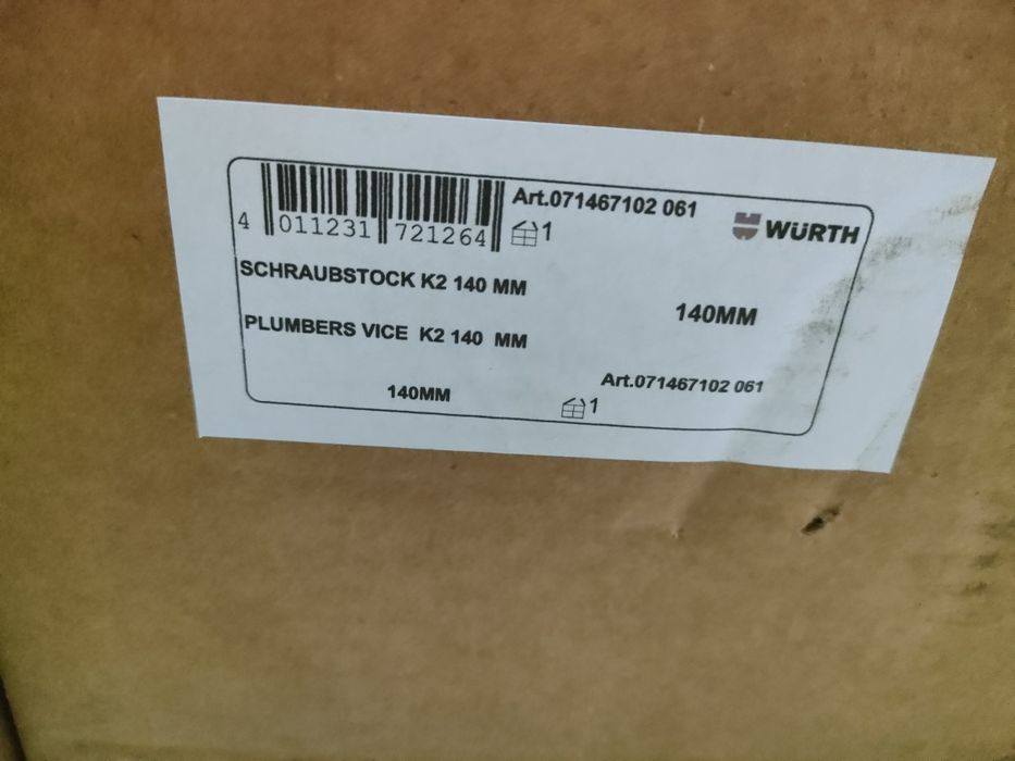 Würth, imadło 140mm, kute, nowe.