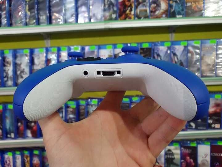 Oryginalny pad Microsoft Xbox Series S X One Shock Blue niebieski
