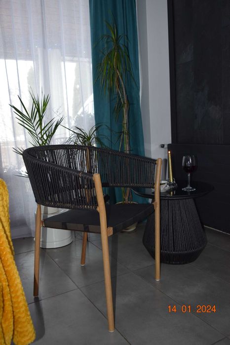 krzesło ogrodowe technorattan nowoczesne salon patio taras
