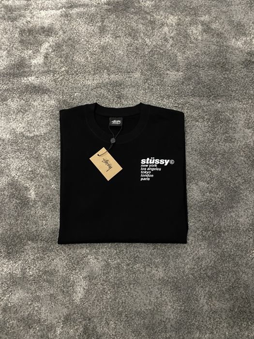 T-shirt Stüssy Strawberry Black
