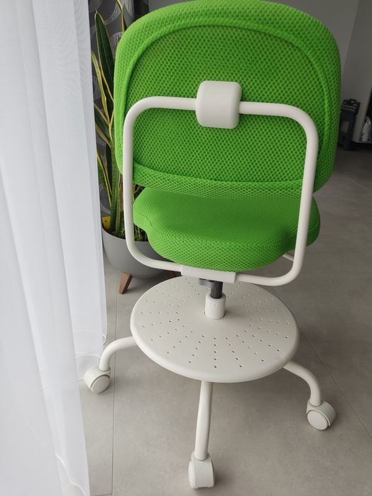 Ikea krzesło obrotowe Vimund zielone regulacja wysokości